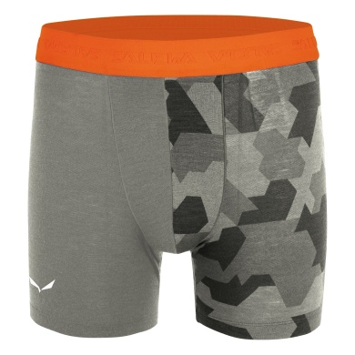 Salewa Boxershort Cristallo Warm (made from Merino wool) grey Men